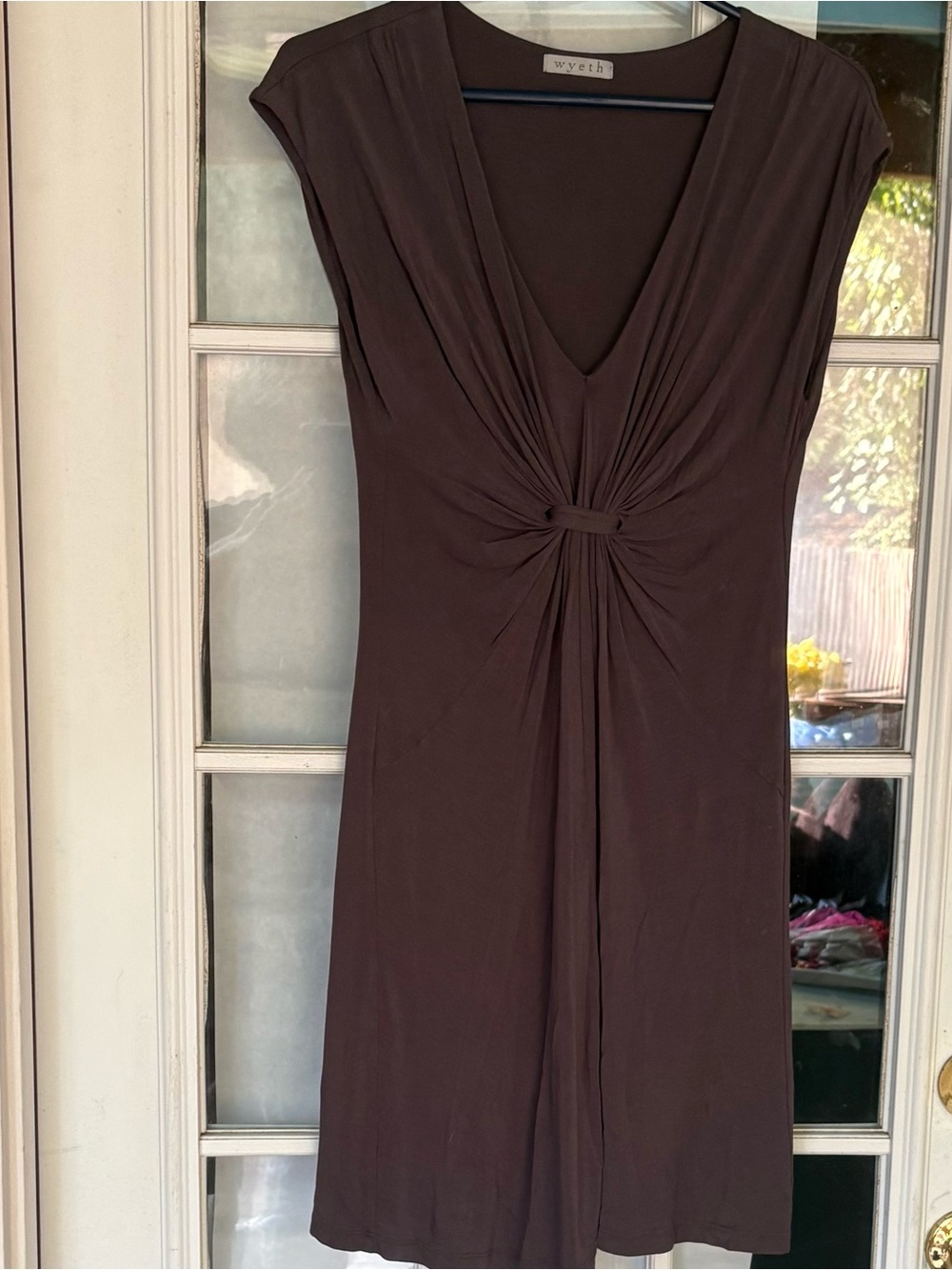 Anthropologie Wyeth Front Wrap Sleeveless Rayon Knit Dress. Small.